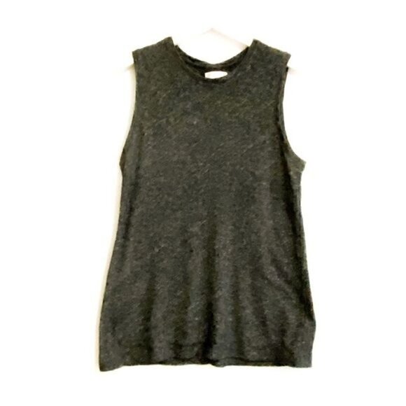 Everlane The Sweater Muscle Tank Gray, Size L - Picture 2 of 9